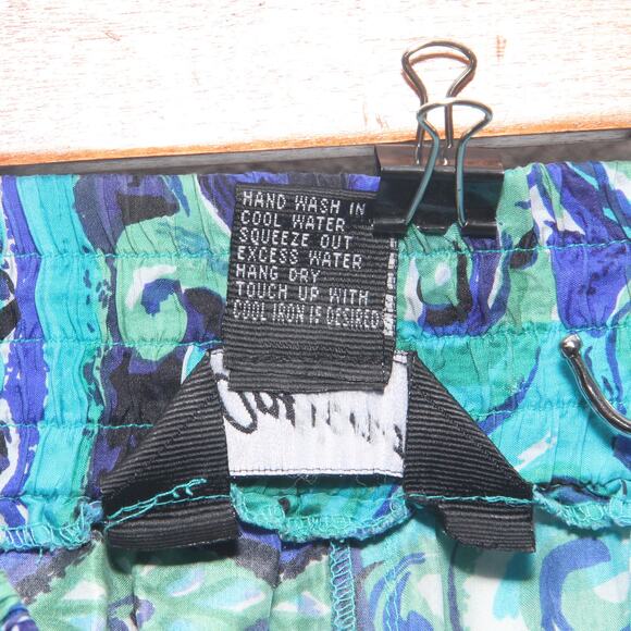 Vintage Options Melrose 100% Silk floral culottes Size M by Options Melrose - Picture 8 of 8